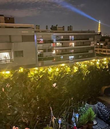 Nice Loft With Romantic View Over The Eiffel Tower Paryż Zewnętrze zdjęcie