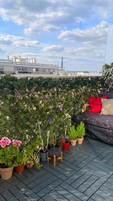 Nice Loft With Romantic View Over The Eiffel Tower Paryż Zewnętrze zdjęcie